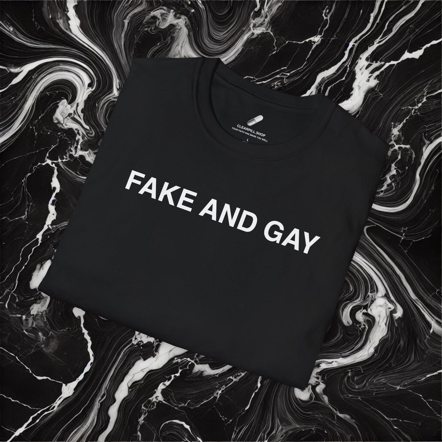 FAKE AND GAY Unisex Tee